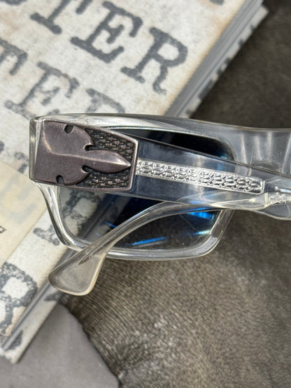 Chrome Hearts ‘G-Money’ Fleur Clear Frame Sunglasses