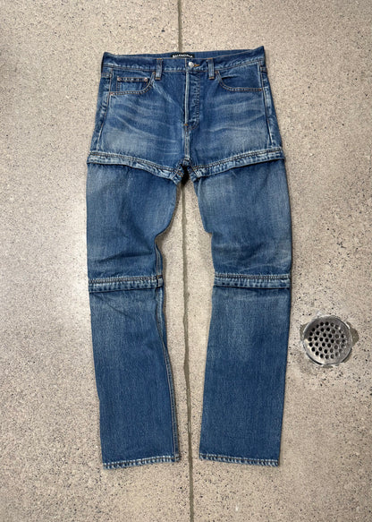 SS2017 Balenciaga ‘Convertible’ 3 Piece Denim