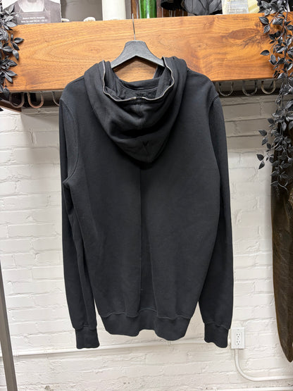 Rick Owens Black ‘Gimp’ Full-Zip Black Zip-Up Hoodie