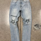 Vetements ‘Tattoo’ Light Wash Blue Denim