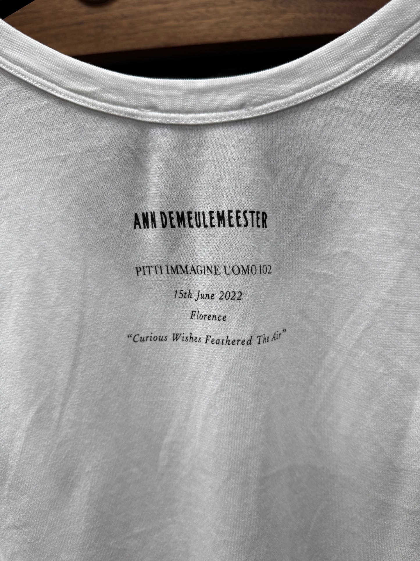 SS2022 Ann Demeulemeester ‘Curious Wishes Feathered The Air’ Tank Top