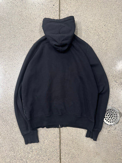 Rick Owens DRKSHDW ‘Jason’ Nylon Panelled Zip Up Hoodie