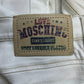 Moschino White Slim/Skinny Cut Denim