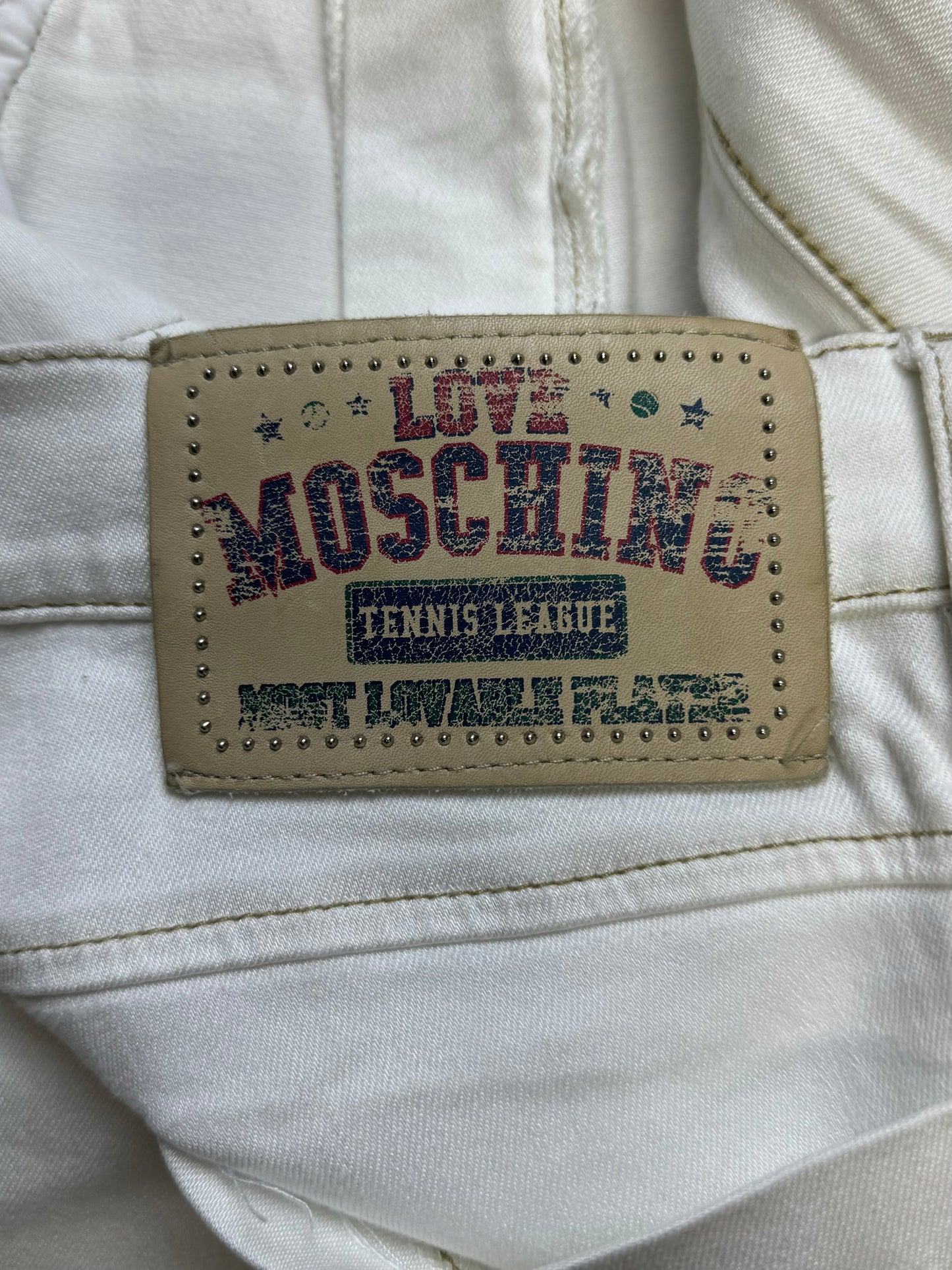 Moschino White Slim/Skinny Cut Denim