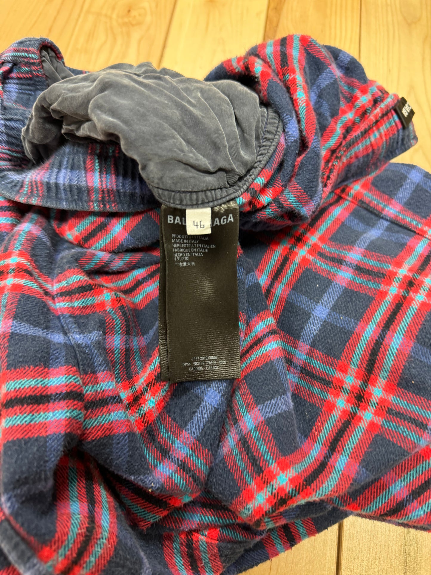 2019 Balenciaga Pyjama Plaid Boxer Pants