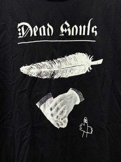SS2019 Undercover ‘Dead Souls’ Black Feather Graphic T-Shirt