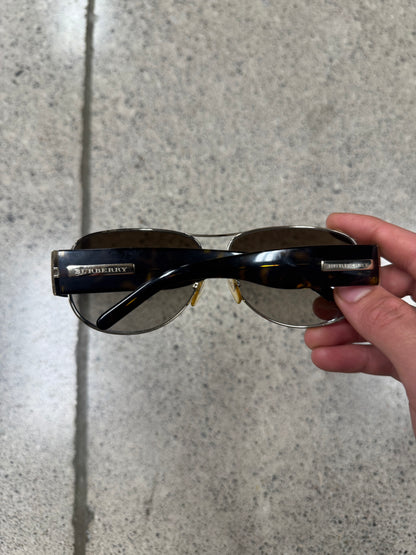 Burberry Tortoiseshell Aviator Sunglasses