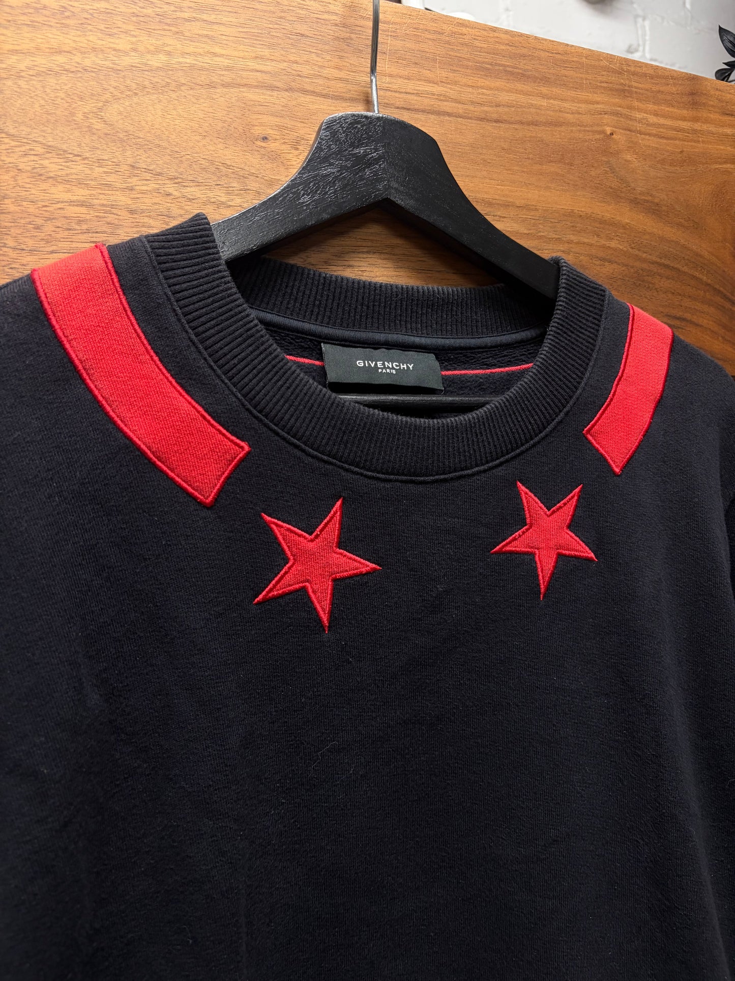 AW2012 Givenchy by Ricardo Tisci ‘Stars’ Black/Red Pullover Sweatshirt