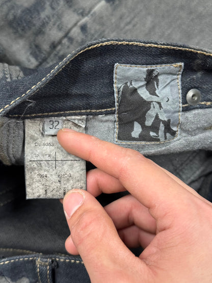 SS2009 Rick Owens ‘Hogwash’ Black Detroit Cut Denim