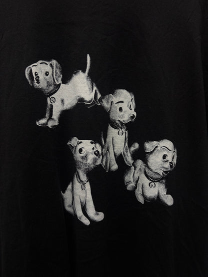 Celine by Hedi Slimane ‘Dalmation Puppies’ Black Graphic T-Shirt