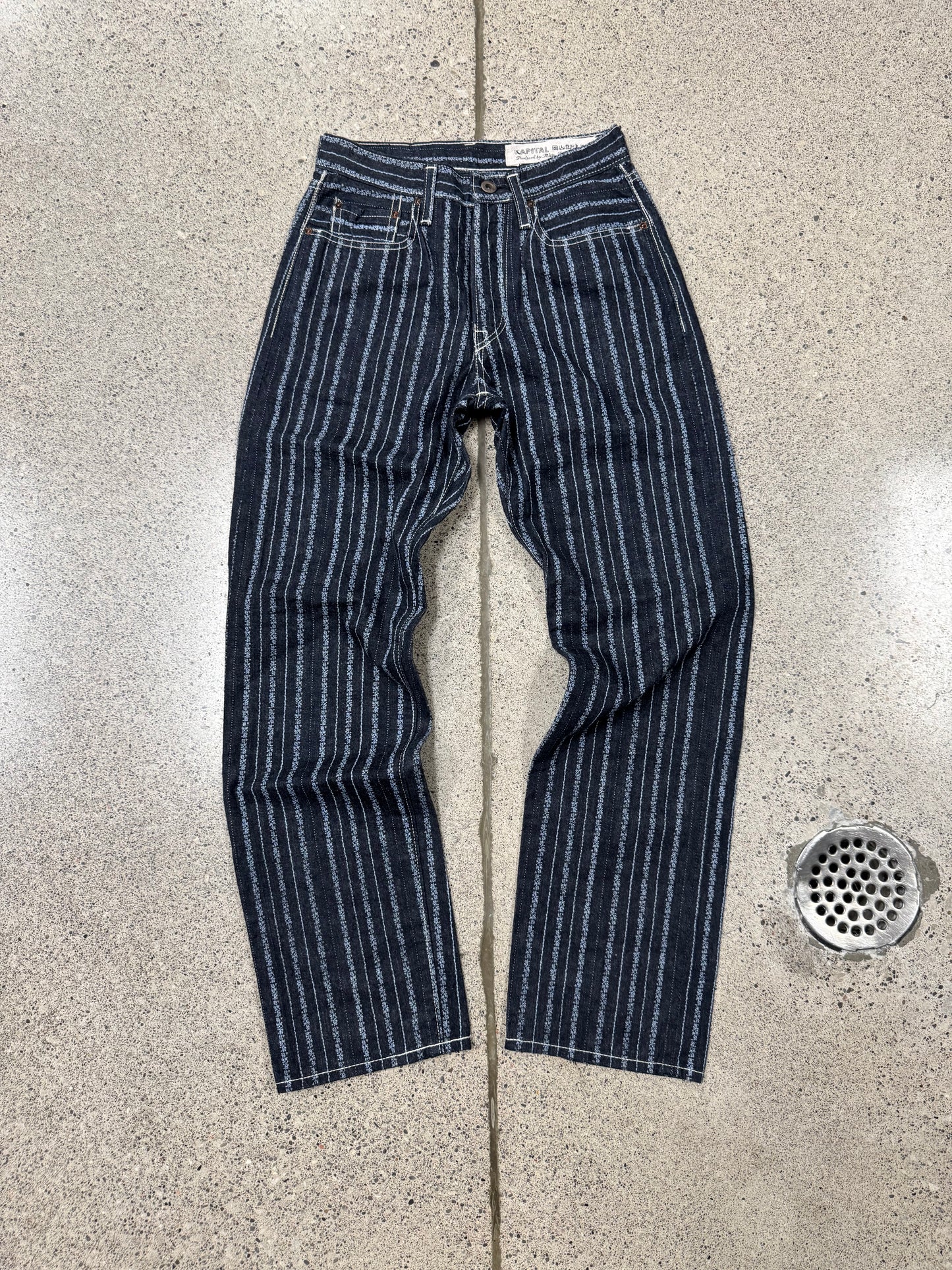 Kapital ‘Cisco’ Striped Blue Denim