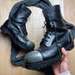 Vintage English Steel Toe Leather Combat Boots