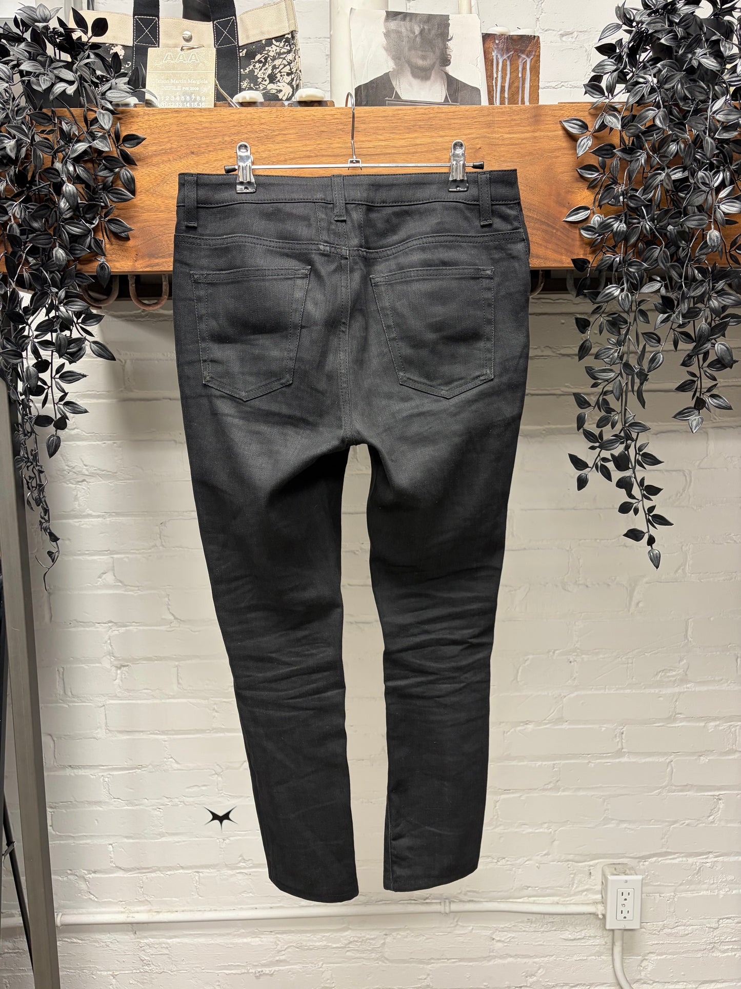 2015 Saint Laurent ‘D05’ Denim with Mesh Layered Distressing