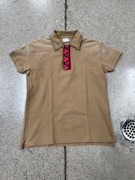 Kapital ‘Tapestry’ Garment Dyed Vintage Washed Polo