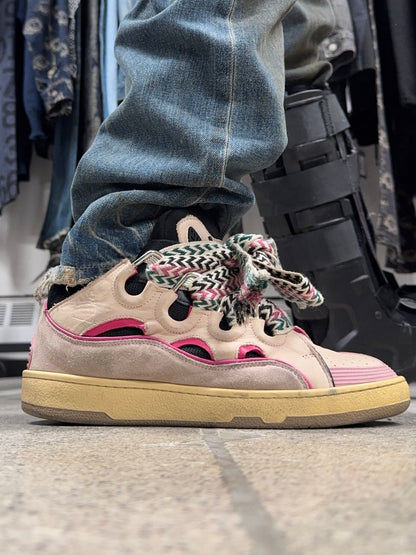 Lanvin ‘Curb’ Jumbo Lace Skate Sneakers