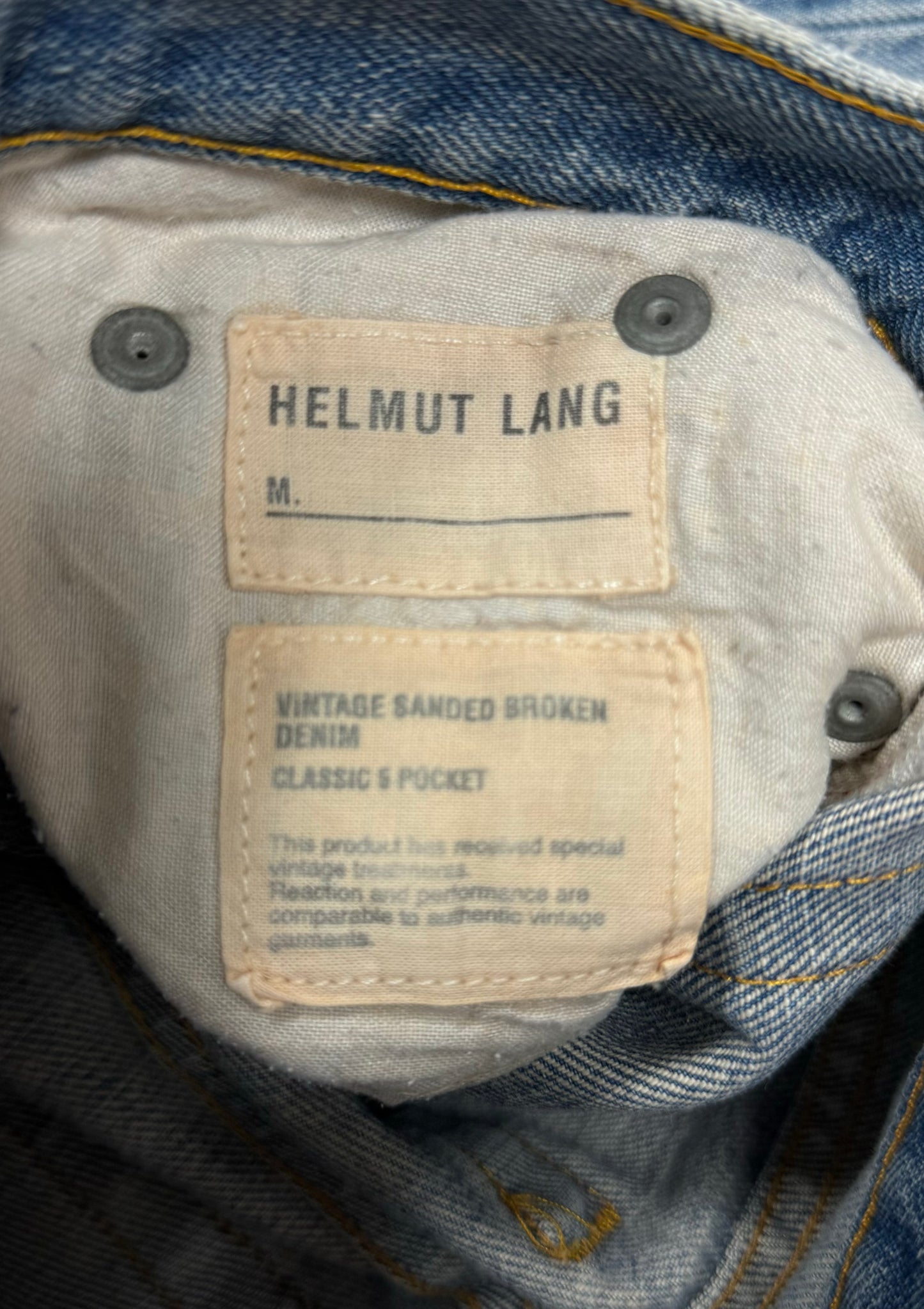 OG Helmut Lang ‘Sanded Blue’ Women’s Bootcut Denim