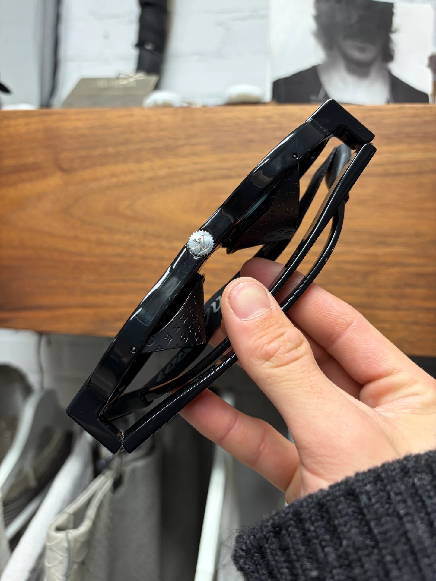 Louis Vuitton ‘Blackwood’ Steampunk Black Monogram Sunglasses