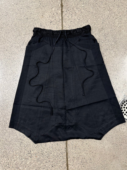 SS2015 Julius Drop Crotch Black ‘Pod’ Drawstring Shorts