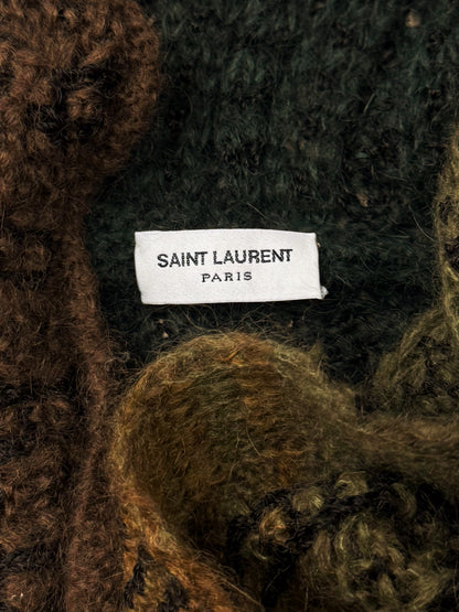 AW2020 Saint Laurent ‘Baja’ Gradient Mohair Knit Hoodie