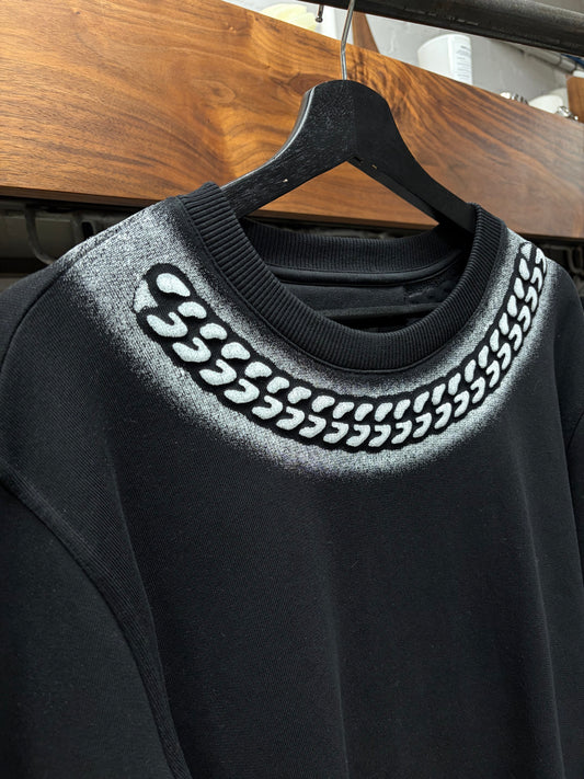 Givenchy x Chito ‘Tag Effect’ Chain Embossed Collar Sweatshirt