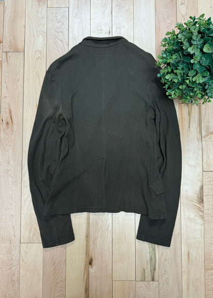 Yohji Yamamoto Faded Brown Cotton Cargo Blazer