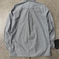 Balmain Studded Silver Pinstripe Button Down Shirt