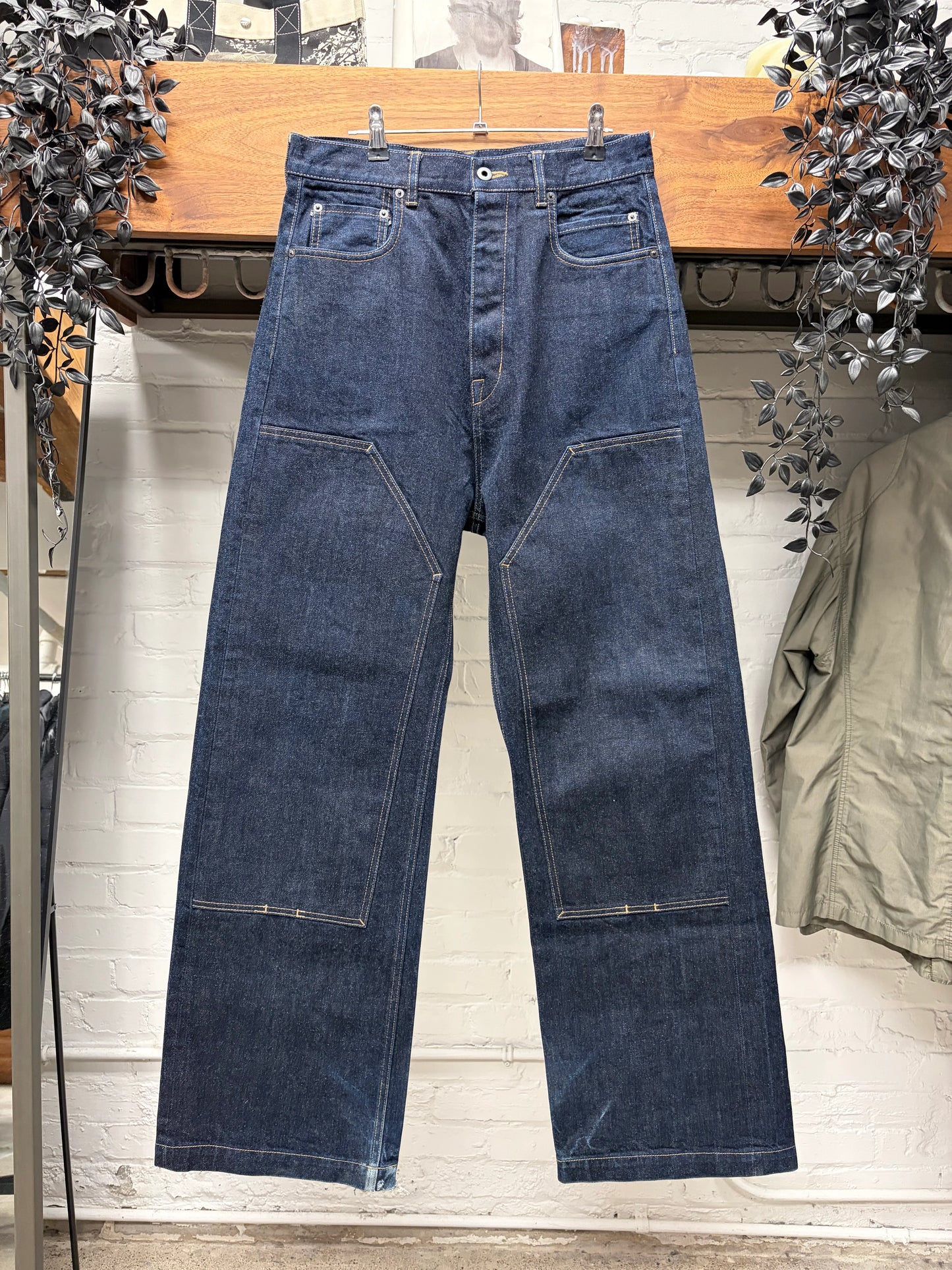 Rick Owens Japanese 16oz ‘Double Knee Geth Cut’ Indigo Denim