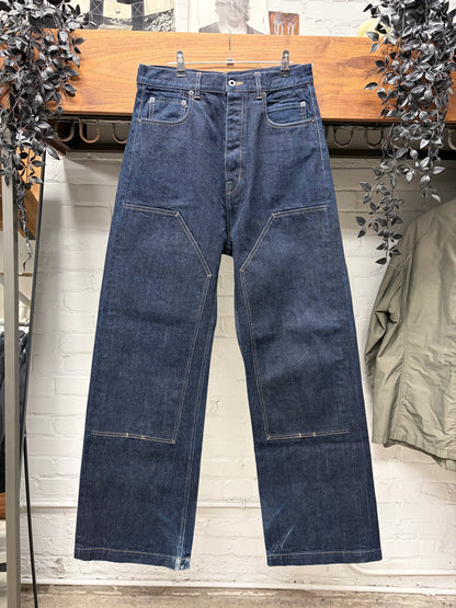 Rick Owens Japanese 16oz ‘Double Knee Geth Cut’ Indigo Denim