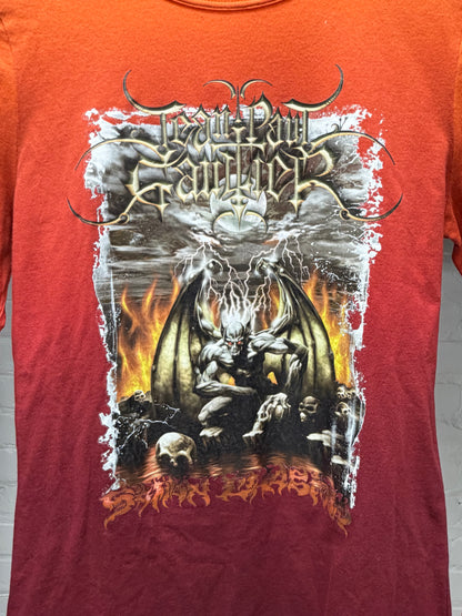 AW2001 Jean Paul Gaultier ‘Satan’ Gradient Orange Long Sleeve Shirt