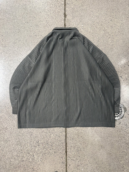 Issey Miyake ‘Homme Plisse’ Pleated Button Snap Jacket