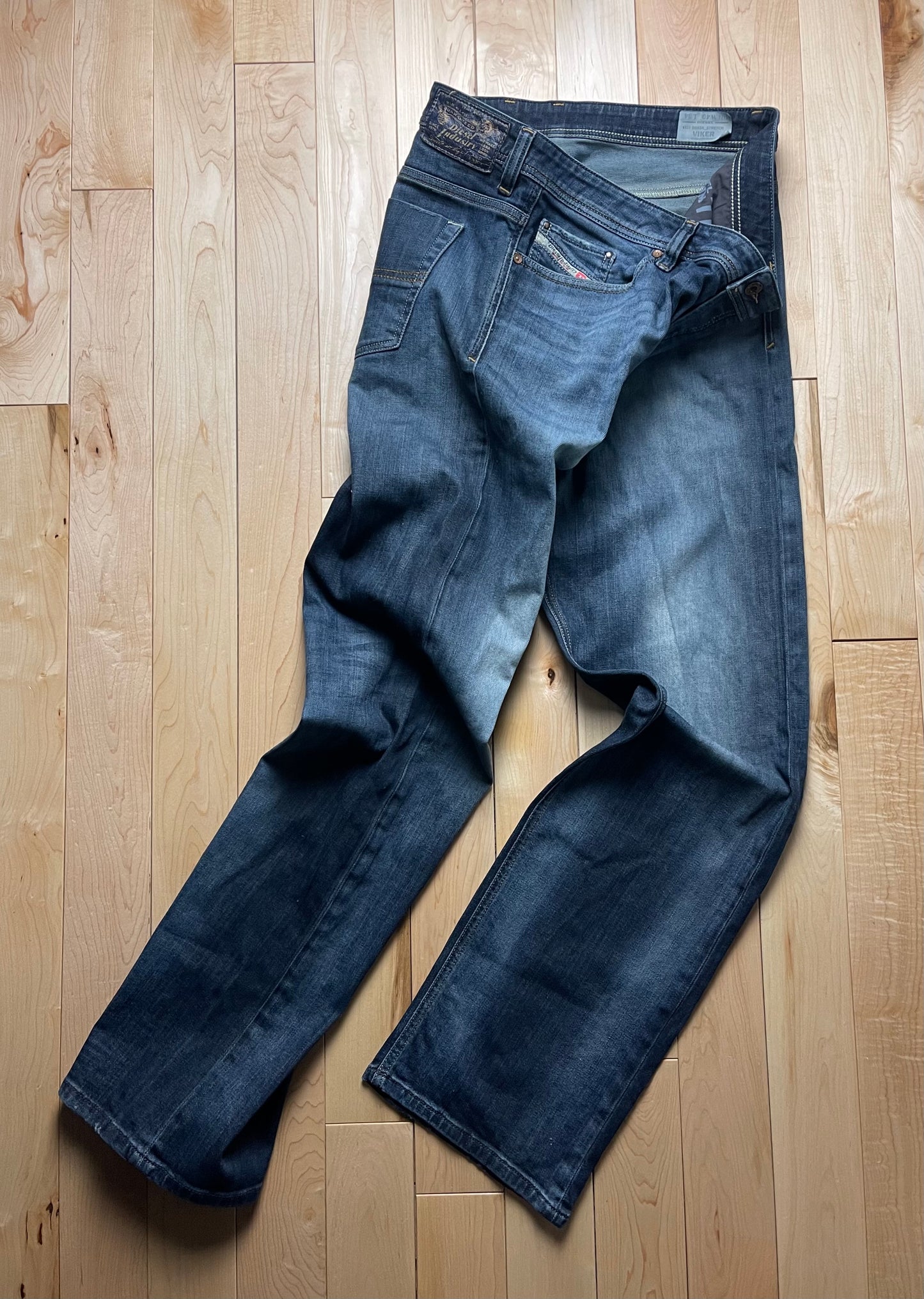 Diesel Washed Blue Bootcut Denim