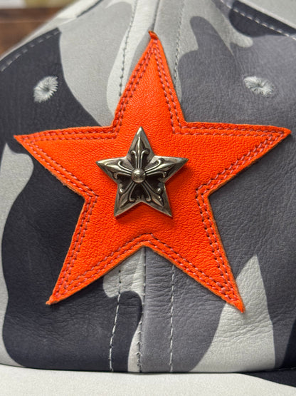 Chrome Hearts ‘Snow Camo’ Leather Star Patch ‘Gunslinger’ Strap-back Hat