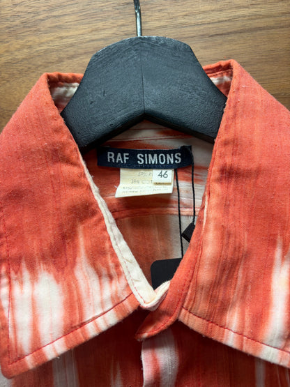 SS1998 Raf Simons ‘Black Palms’ Tie Dyed Short Sleeve Button Up Shirt