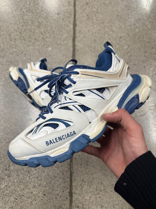 Balenciaga ‘Track Runner’ Blue/White Low Top Sneakers