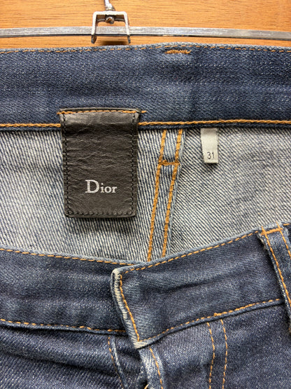 Dior Homme ‘Unaltered’ Raw Washed Blue Skinny Jeans
