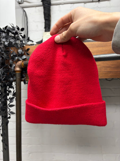 Undercover ‘U Logo’ Red Ribbed Beanie