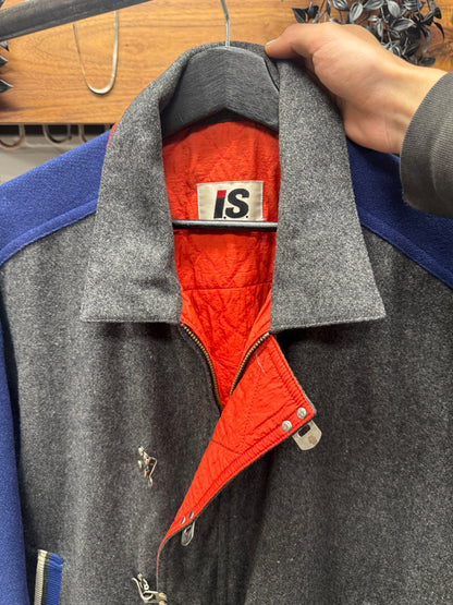 1984 Issey Miyake ‘I.S. Team’ Sport Logo ‘Ski-Binding Closure’ Varsity Jacket