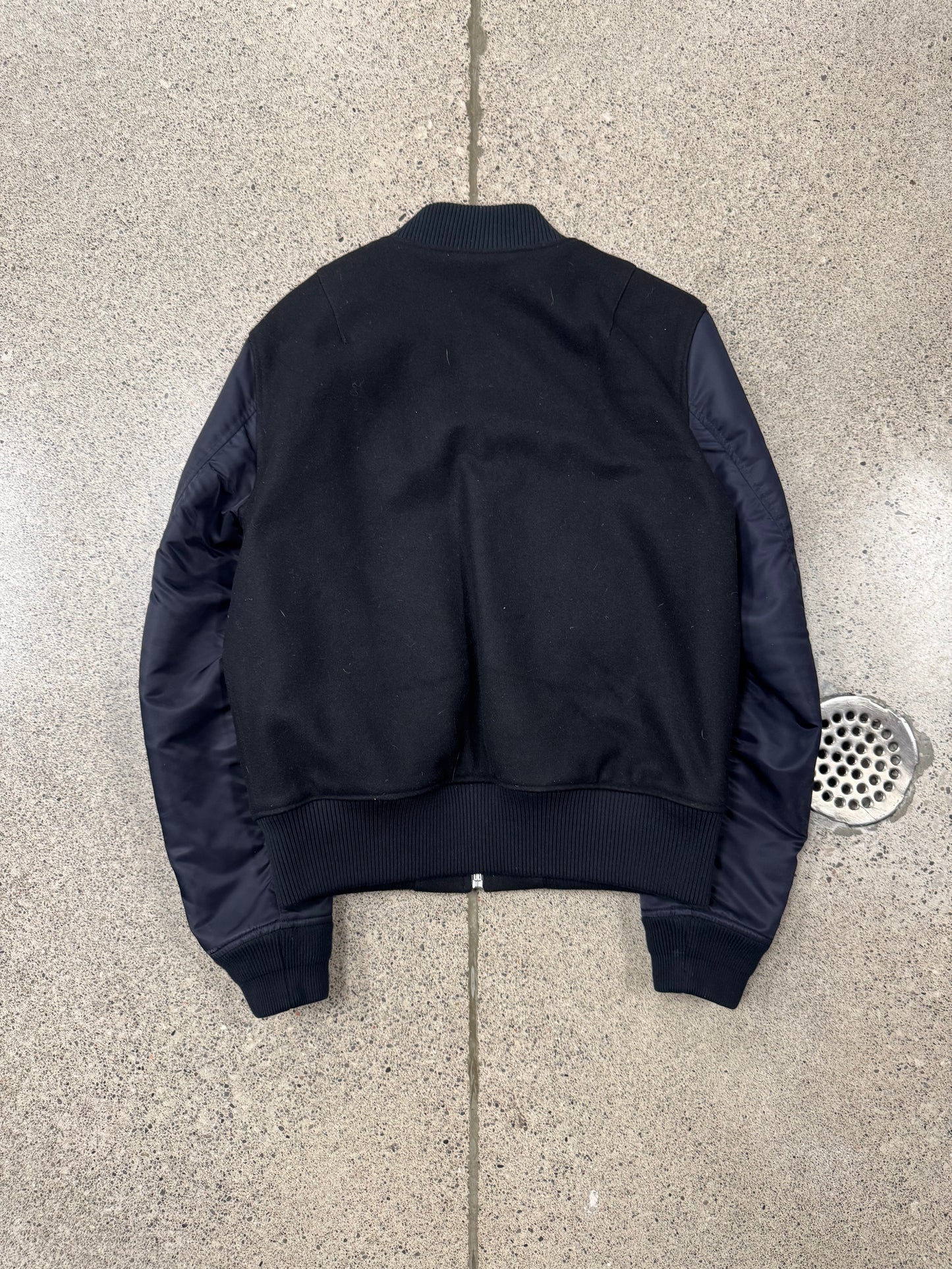 Sandro Wool/Nylon Down Filled Bomber Jacket