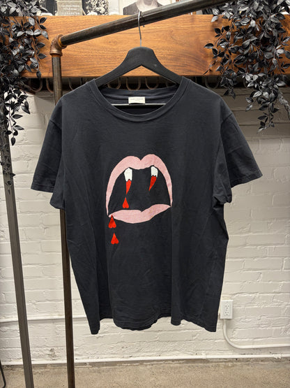 SS2016 Saint Laurent ‘Blood Luster’ Black Graphic T-Shirt