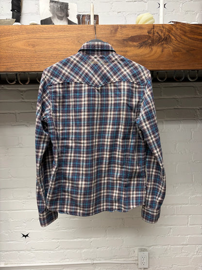 PPFM Button Snap Plaid Long Sleeve Shirt