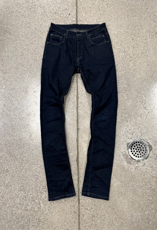 Rick Owens ‘Detroit Cut’ Raw Blue Washed Denim