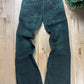 Semantic Design Washed Green Flared Denim