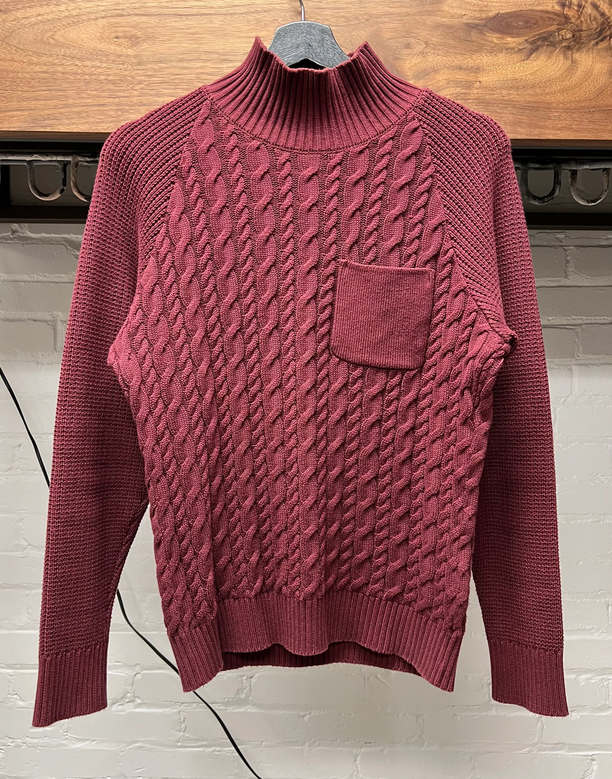 Undercover Cable Knit ‘Clay Red’ Turtleneck Sweater