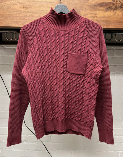 Undercover Cable Knit ‘Clay Red’ Turtleneck Sweater