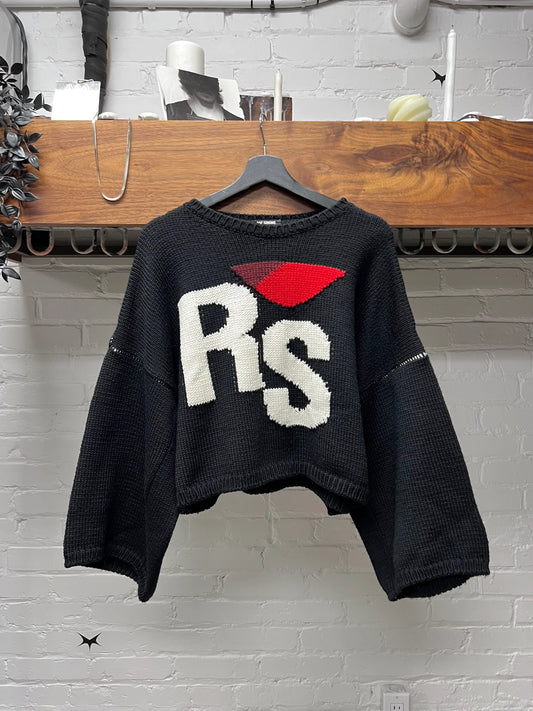 AW2017 Raf Simons ‘I Love Ny’ Drop Shoulder Oversized Knit Sweater