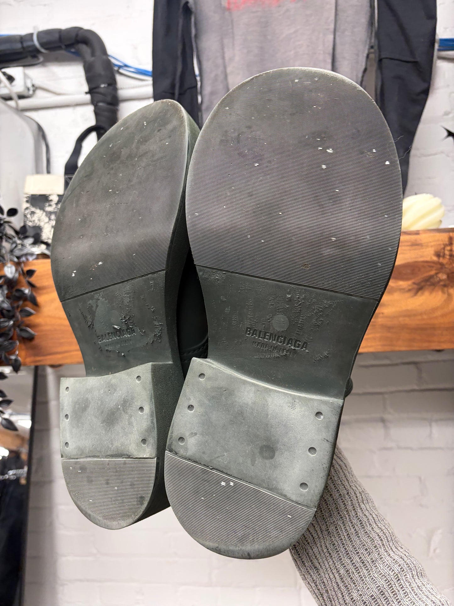 Balenciaga ‘Steroid’ Military Green Oversized Derbys