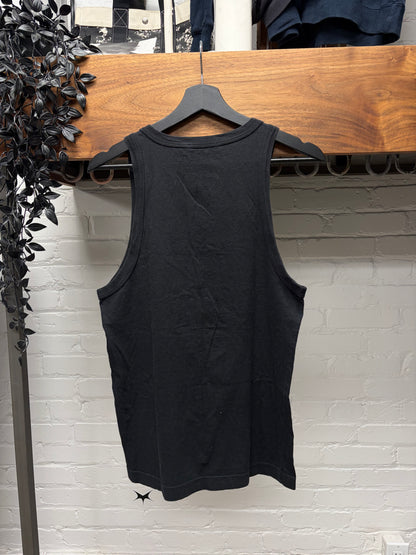 2005 Dolce & Gabbana ‘Italia’ Embroidered Black Tank Top