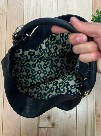 Gucci ‘Guccisima’ Black Leather Monogram Hobo Bag