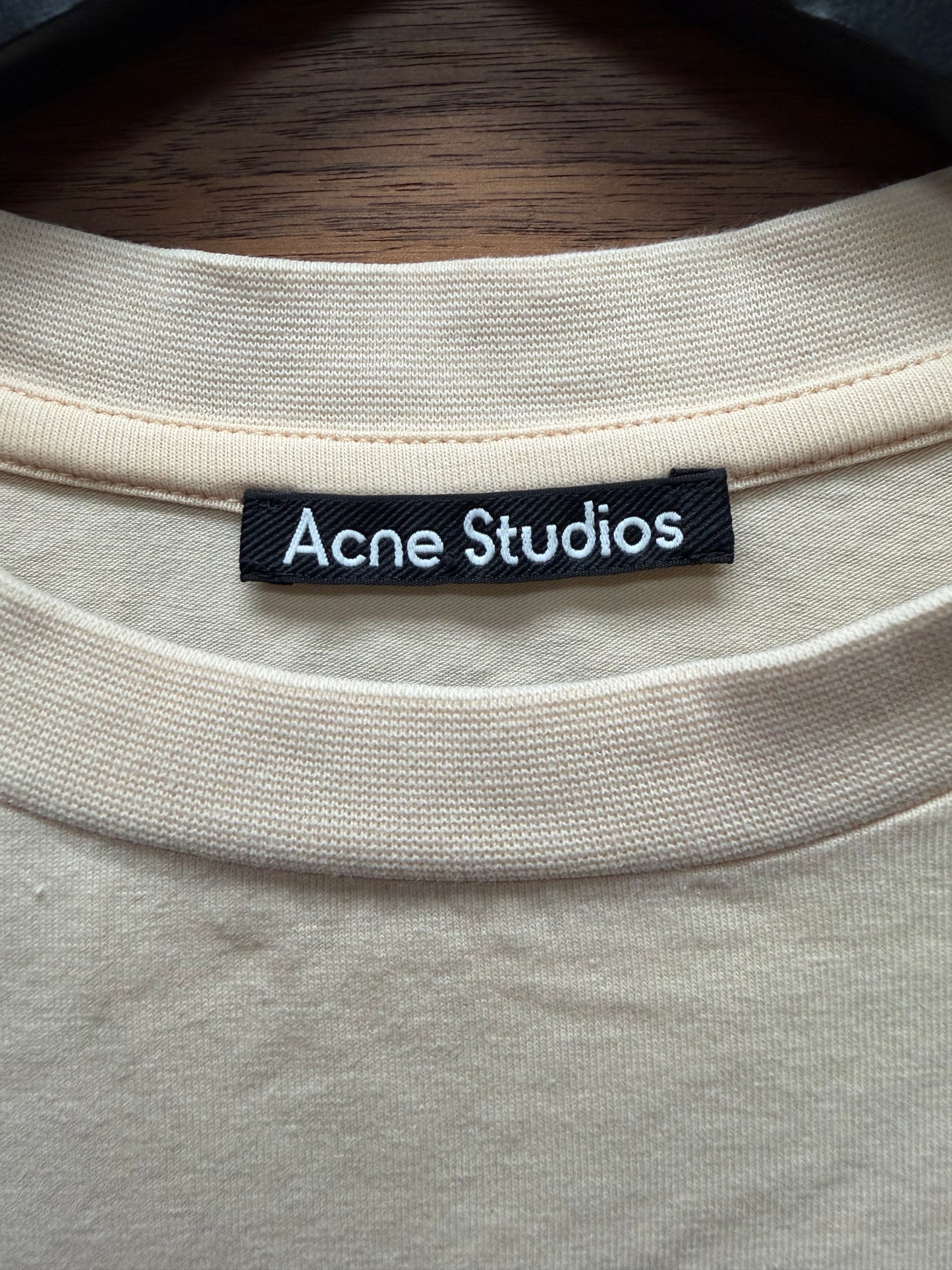Acne Studios ‘Kiss of Death’ Cream White Graphic T-Shirt