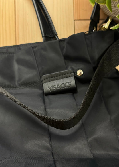 Yohji Yamamoto Y’Saccs Black Crossbody/Top Handle Bucket Bag